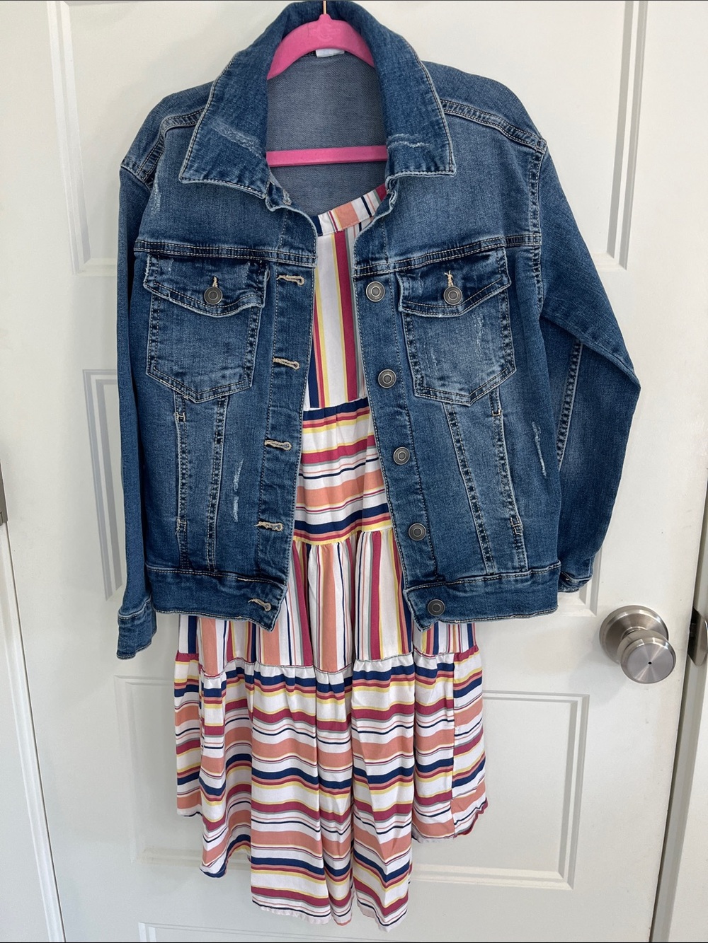 Girls Jean Jacket & Dress Bundle